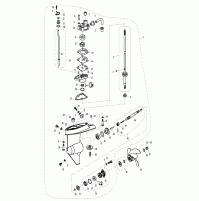 LOWER CASING & DRIVE - 4 Strok For F5AF6A
